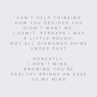 a quote that says, i can't help thinking how you wanted me