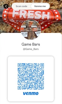 a screenshot of the venmo app with a qr code