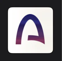 a logo on a black background