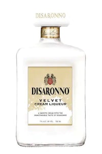 a bottle of diaronno velvet cream on a white background