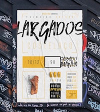a poster for laragados costaco on a wall