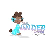a cartoon dog wearing glasses with the words'da under da daaaaaaaaaaaaaaaa