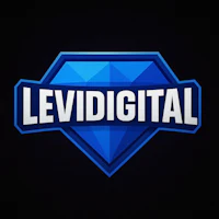 the logo for levidigtal on a black background