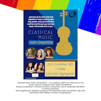 classical music competition flyer