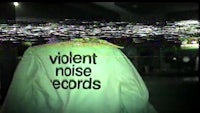 a jacket with the words violent noise records on it