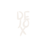 a black background with the word dejox written on it