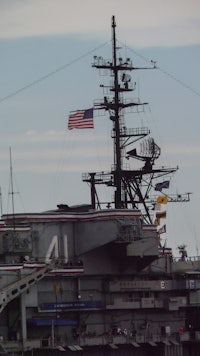 a large aircraft carrier