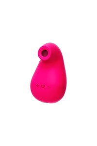 a pink toy on a white background
