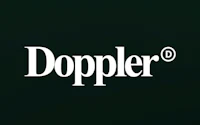 doppler logo on a black background