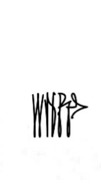 a black and white image of the word wpn
