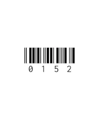 a barcode on a white background