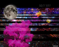 an image of a space with a moon and stars