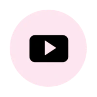 the youtube icon in a pink circle