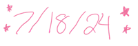 a black background with a pink number written on it