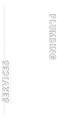 a black and white poster with a list of plumbing services