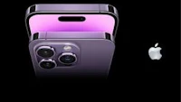 a purple iphone is shown next to a purple iphone