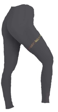 the back view of a woman's leggings
