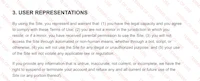 an example of a user representation agreement