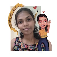 a cartoon of a girl with a heart on her face