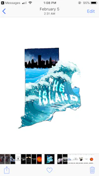 a screenshot of an iphone showing the state of new hampshire