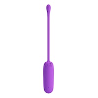 a purple sex toy on a white background