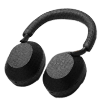 Over the ear headphones.