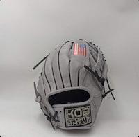 a baseball glove with an american flag on it