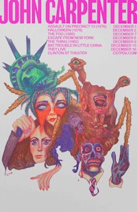 the poster for john carpenter's tour