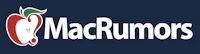macrumors logo on a blue background