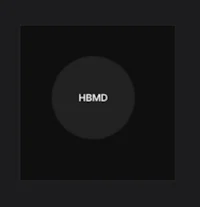 a black background with the word hmd on it