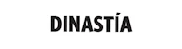 a black and white image of the word dinastia