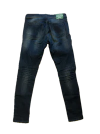 a pair of men's jeans on a black background