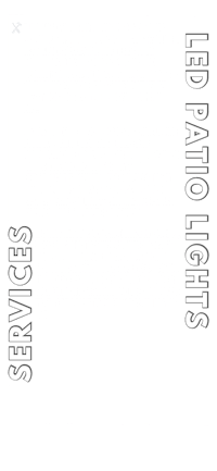 a black and white advertisement for led patio lights