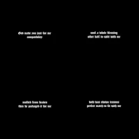 a black screen with text on it