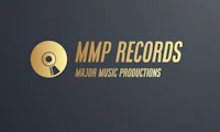 mmp records logo on a black background