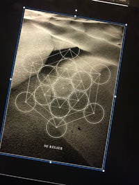 a photo of a sand dune on a computer screen