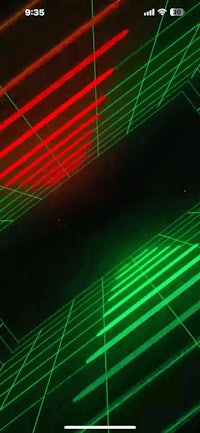 an image of a green and red light