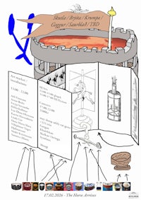 a poster showing the contents of a pirate ship