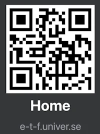 a qr code with the word home on it