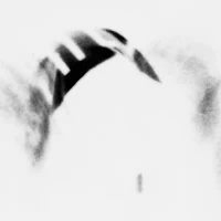 a black and white photo of a person's hand