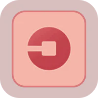 a pink square with a red circle on it