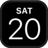 a black and white icon with the word sat 20