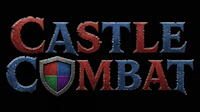 the castle combat logo on a black background