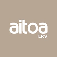 aota lkv logo on a beige background
