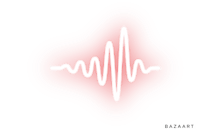a red heartbeat logo on a black background