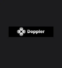 doppler logo on a black background
