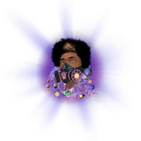 an image of a man with a gas mask on a blue background