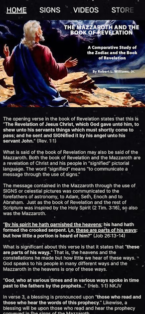 The Book of Revelation and the Mazzaroth Signs of the Hebrew Mazzaroth