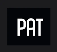 a black background with the word pat on it
