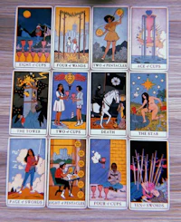 cards read by Starr Donatien in the tarot reading that is the audio of my video